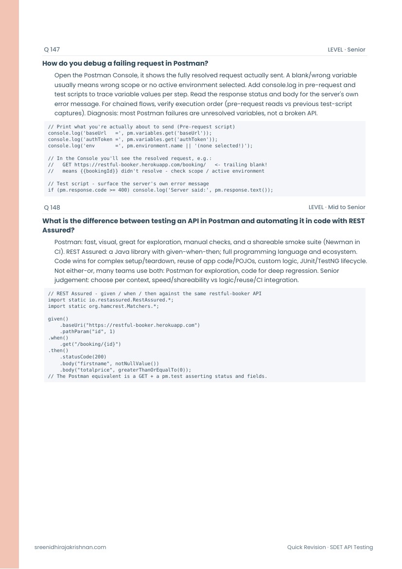 Quick Revision Edition, a sample page