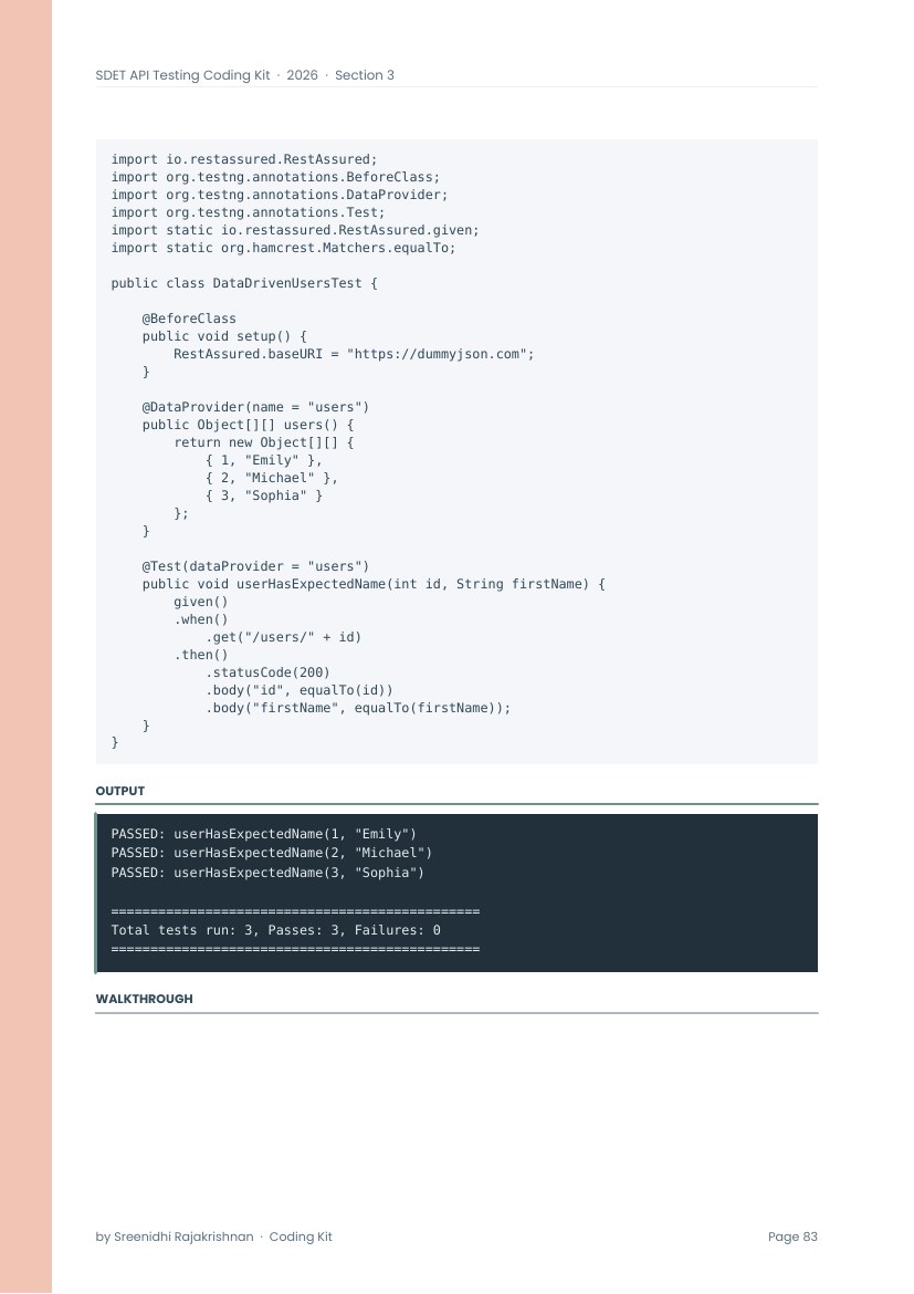 100+ Solved Coding Programs, a sample page