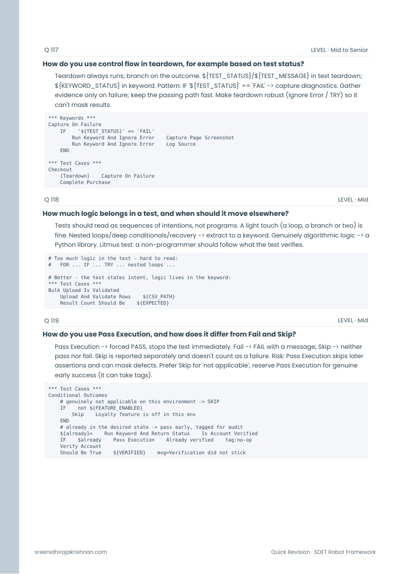 Quick Revision Edition, a sample page