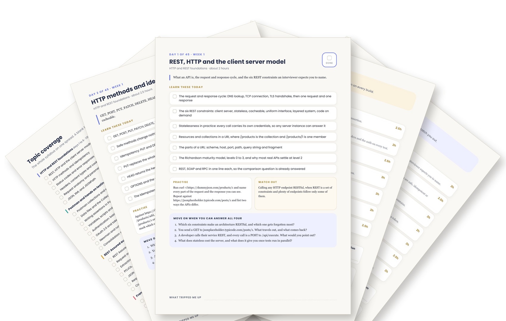 The 45 Day API Testing Calendar