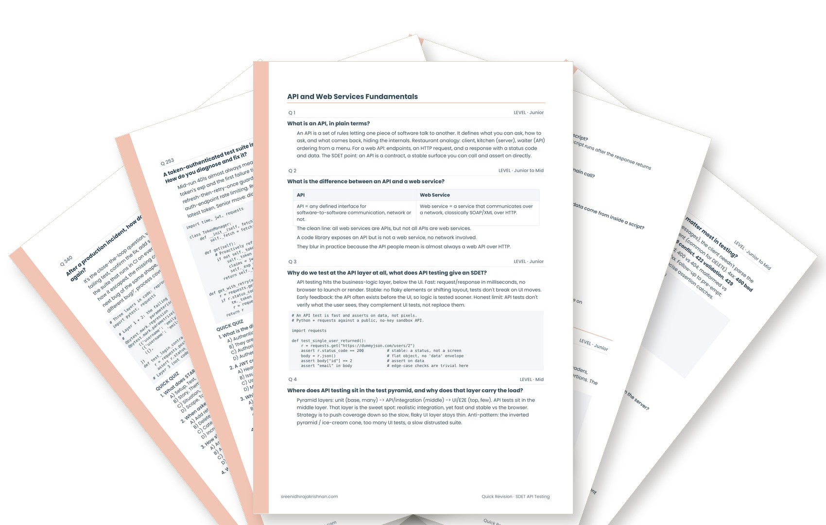 Quick Revision, API Testing
