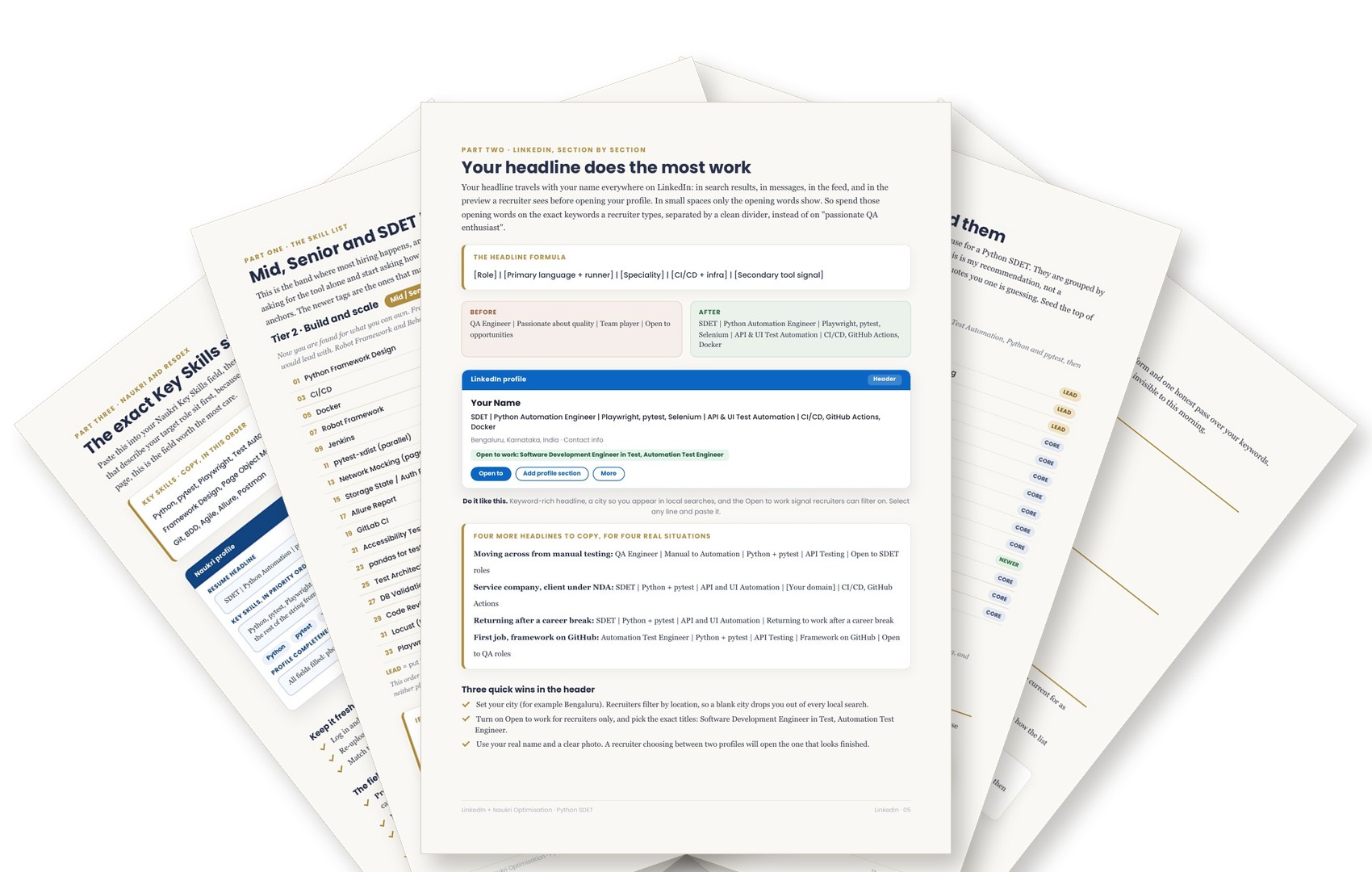 LinkedIn and Naukri Optimization, Playwright Python