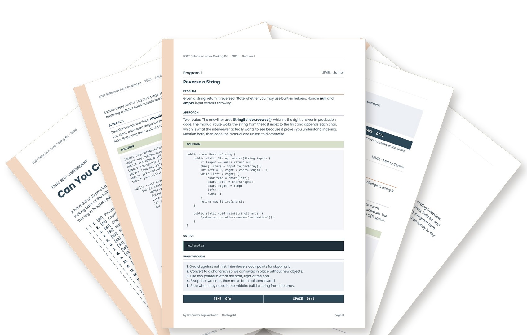 150+ SDET Selenium Java Coding Kit 2026