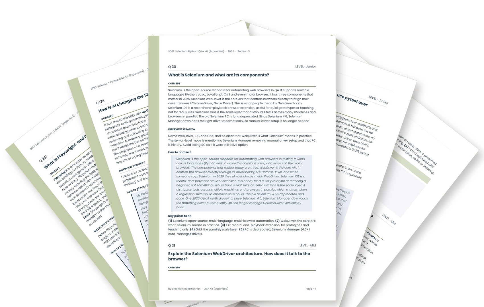 300+ Selenium Python Q&A Kit (Expanded), 2026