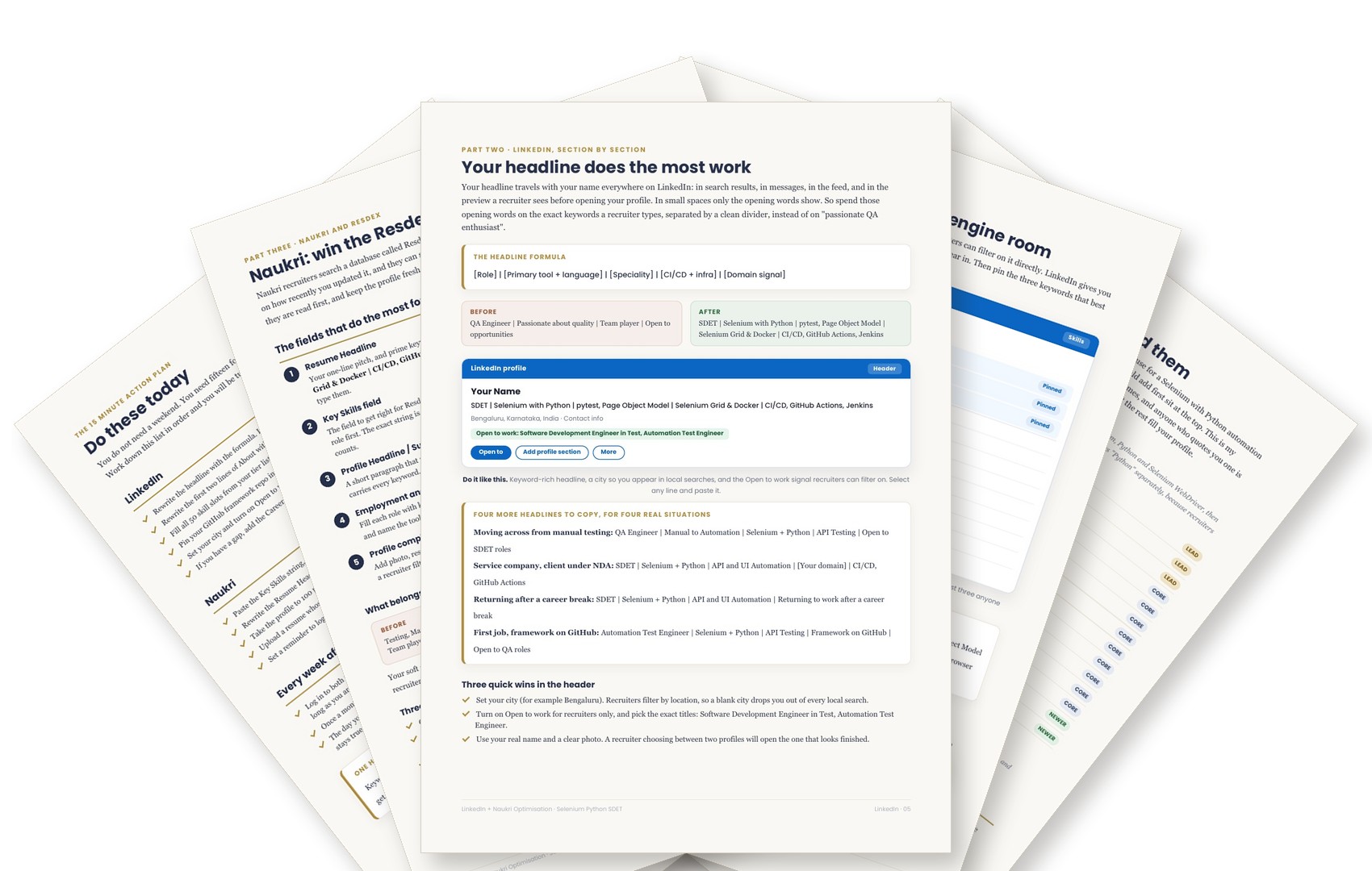 LinkedIn and Naukri Optimization, Selenium Python