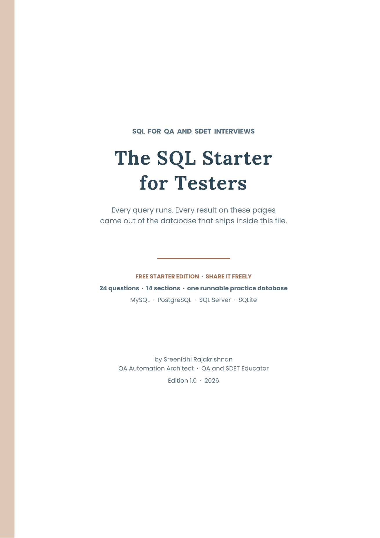 The Complete SQL Guide for QA and SDET Interviews 2026
